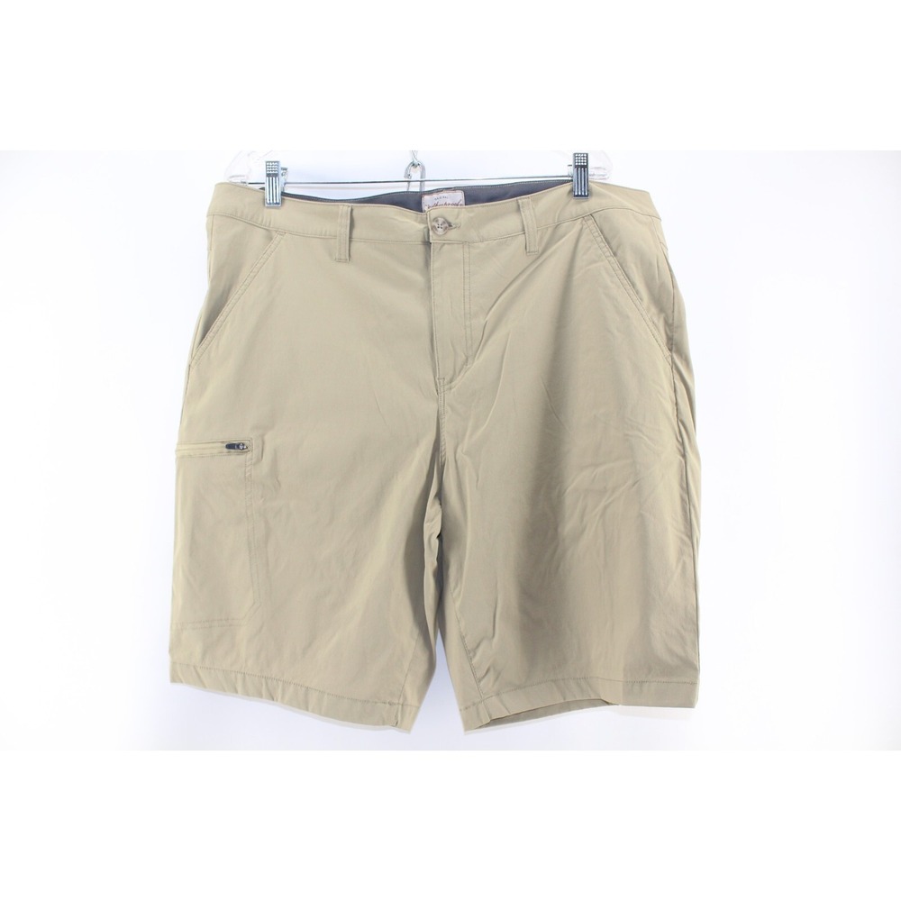 Weatherproof Vintage Trail Cargo Shorts Mens Size 40 Khaki‎ Tan Performance Flex